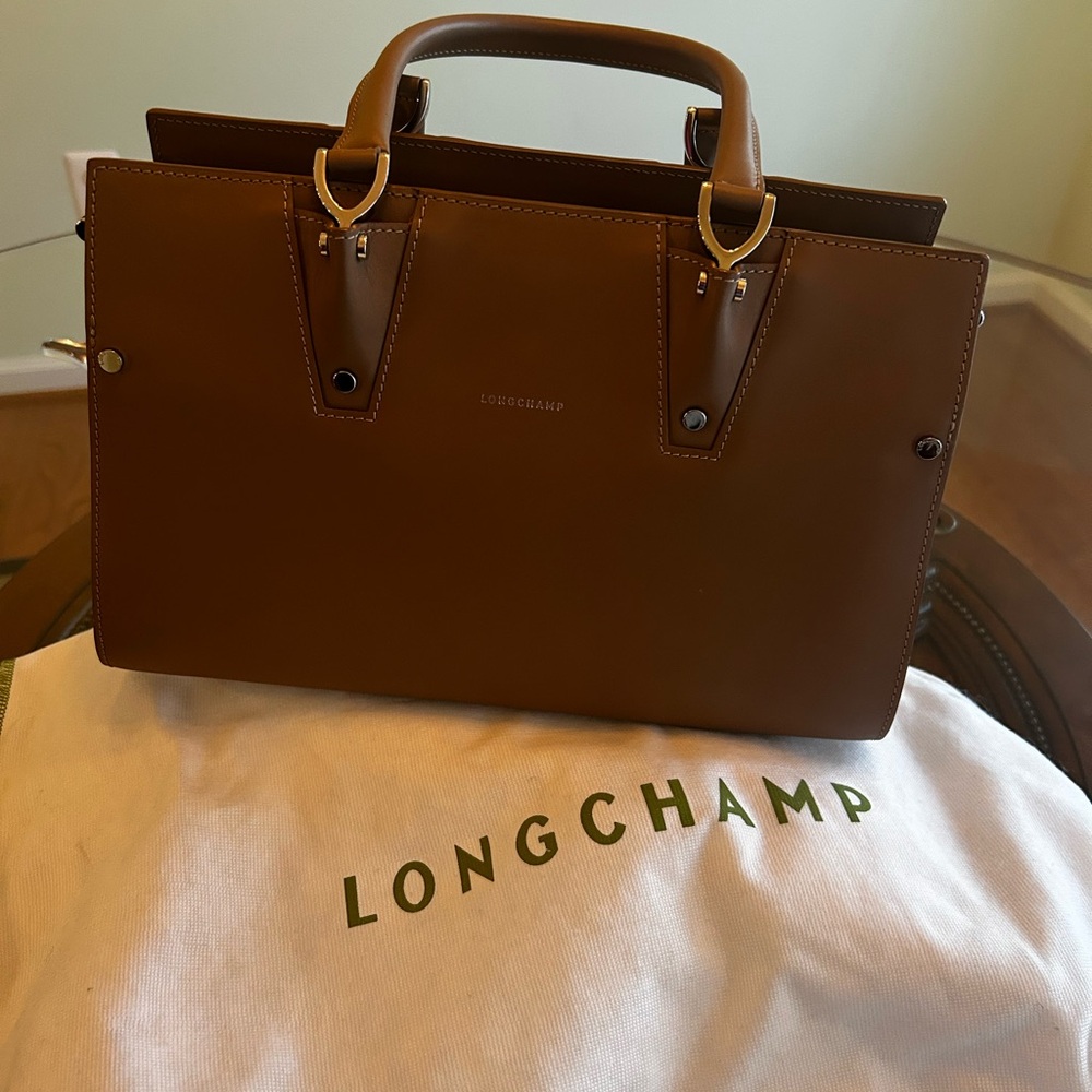 Longchamp Tan Leather Tote